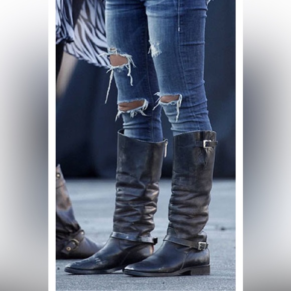 GOLDEN GOOSE Rose Bowl Boots Leather Equestrian Tall Boots BROWN Sz EU 39 - Picture 3 of 13